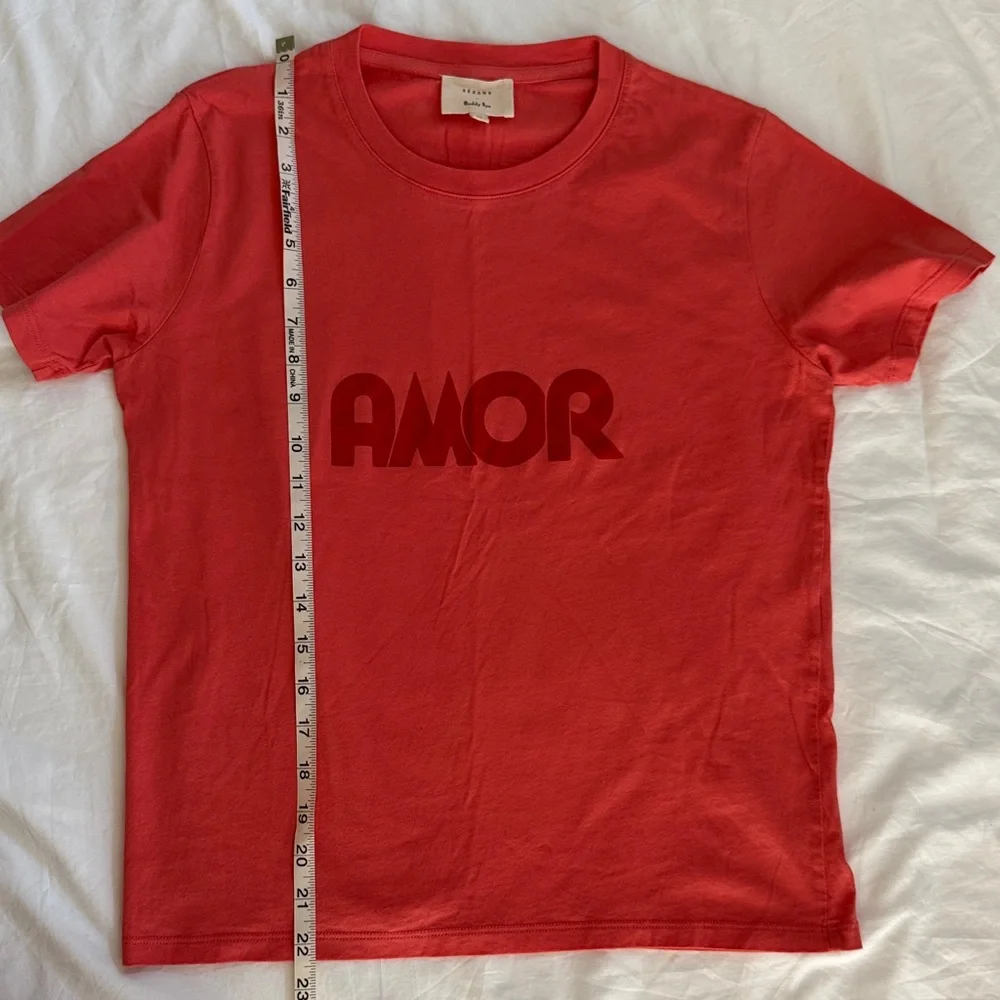 Sézane x Maddie Nye t-shirt Amor Sz XS - Picture 6 of 6